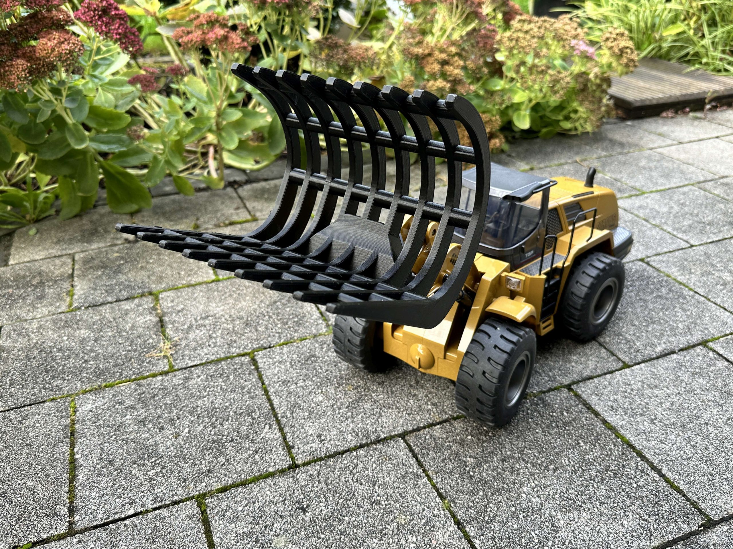 Huina / Amewi / Volvo Radlader XXL Wurzelrechen / Siebschaufel – Bild 5